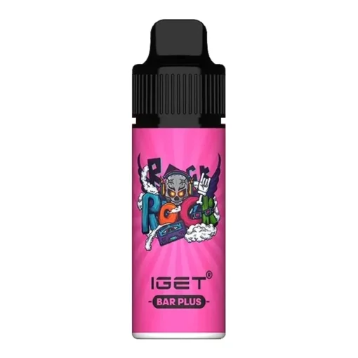 An e-liquid bottle featuring a cartoon character, from the Iget Vape brand.