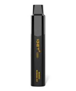 A black and yellow vape pen on a white background, available at a bulk cheap price from igetvape.com.au.