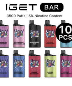 Get your Iget Bar Vape with this amazing deal of 10pcs e-liquid!