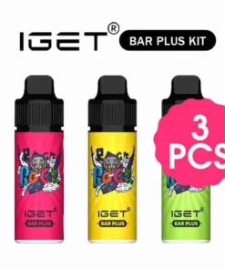Purchase the 3 Pcs IGET Bar Plus Kit, available at a bulk discount in Australia. This kit includes three flavorful options.