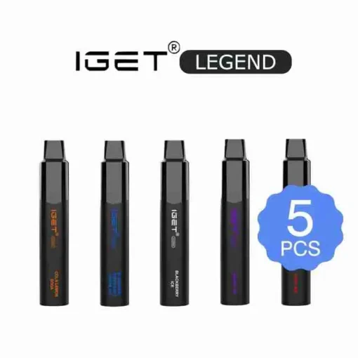 Get the IGET Legend Bundles 5 PCS vape pen at a bulk discount of 5pcs.